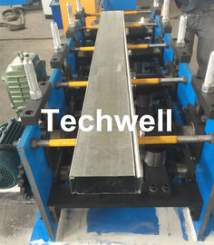 Galvanized Steel Metal Rack Box Beam Roll Forming Machine With High Speed 12-15m/min